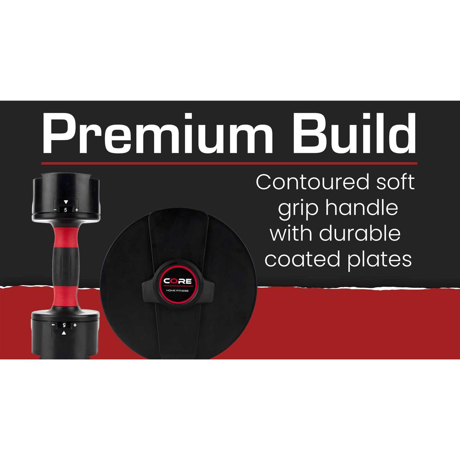 Core Fitness Adjustable Dumbbell Weight Set - Image 5