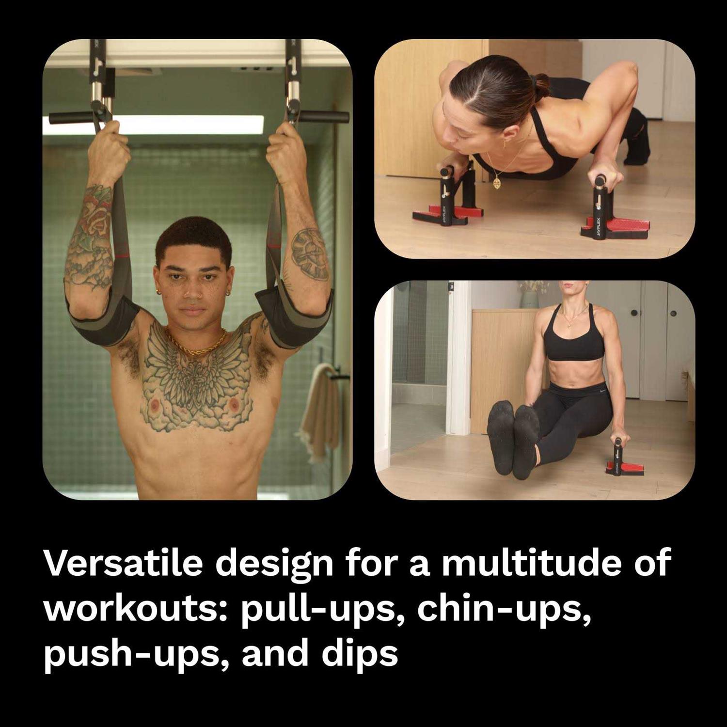 Jayflex CrossGrips Compact Pull Up Bar Pull Up Bar Door Frame for Work from Home Fitness - Image 5