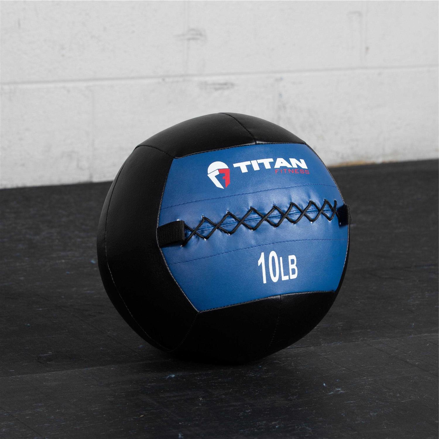 Titan Fitness Soft Leather Medicine Wall Ball - Image 3