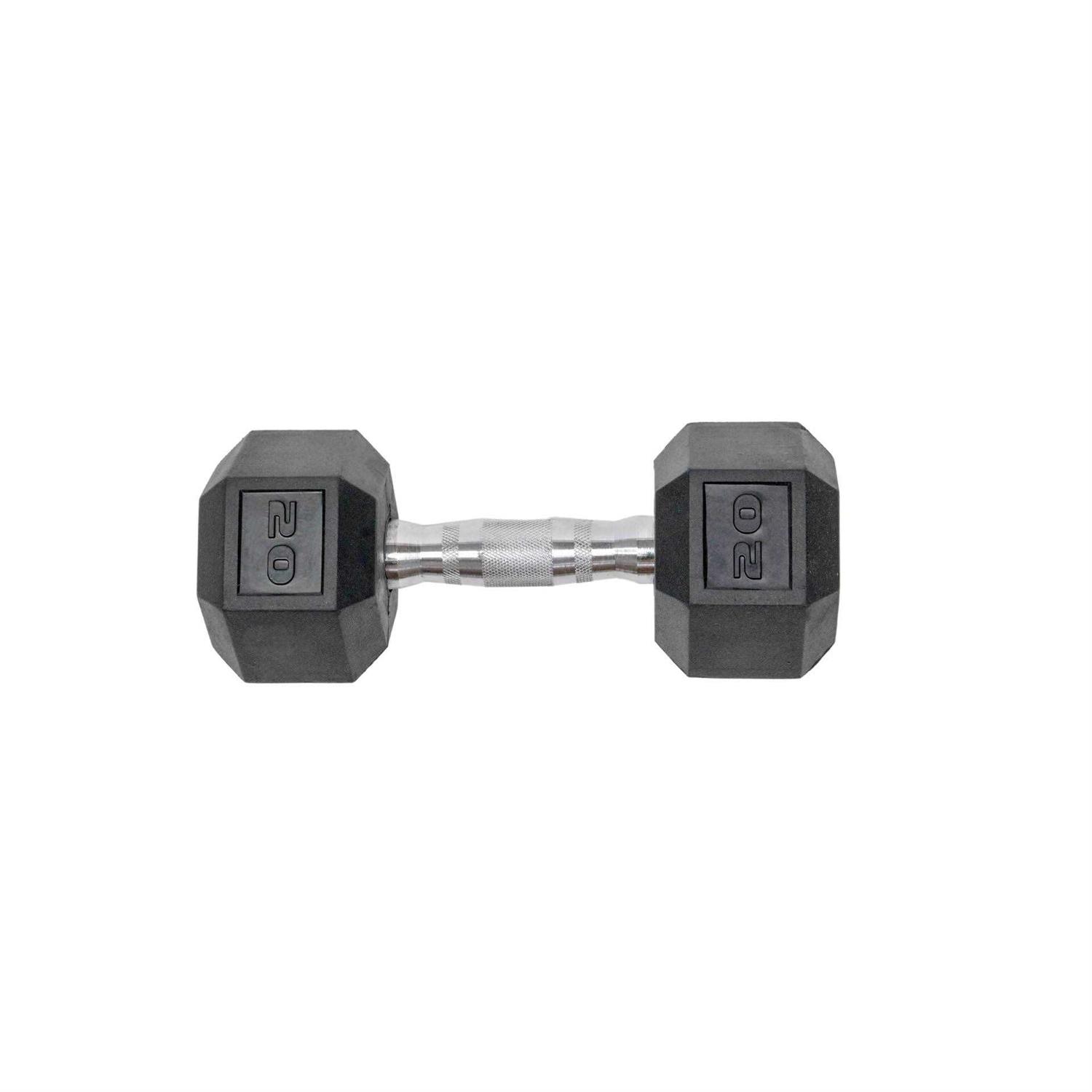Tru Grit Fitness Rubber Hex Dumbbell - Image 4