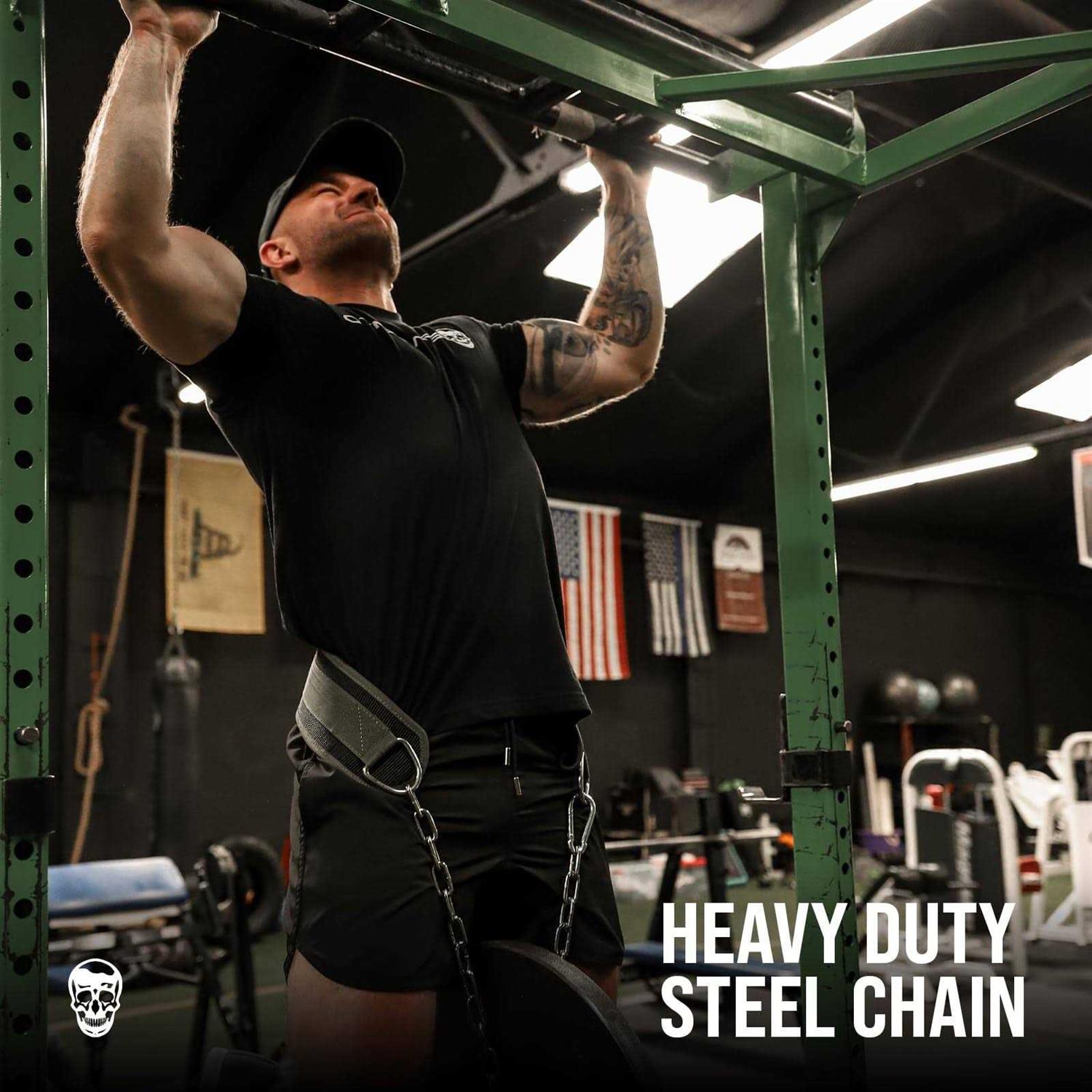 Gymreapers Dip Belt With Chain For Weightlifting Pull Ups - Image 4