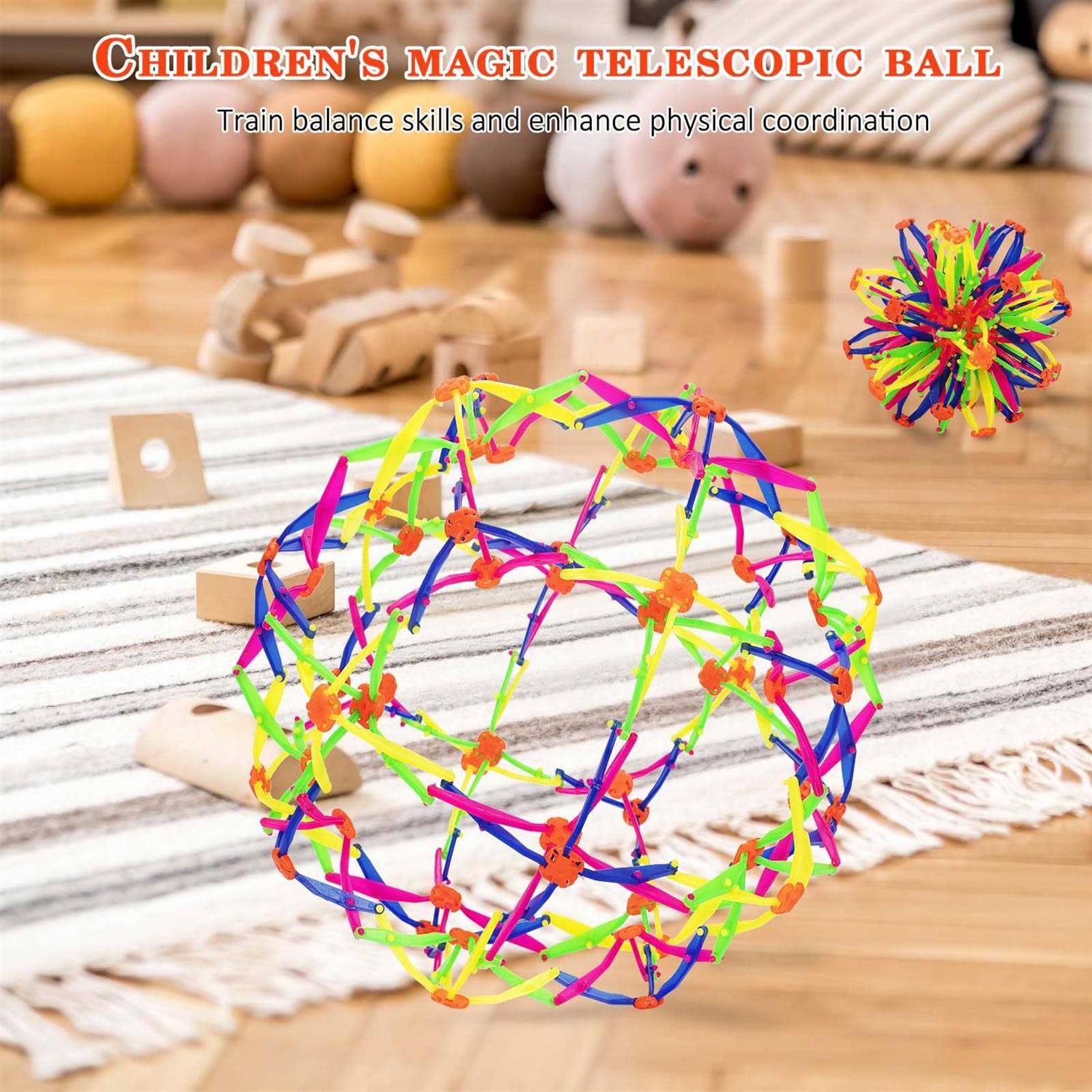 Kocasall Expanding Ball Sphere Anxiety Relief Ball for Kids & Adults Sensory Ball Expandable Breathing Magic Ball - Image 3