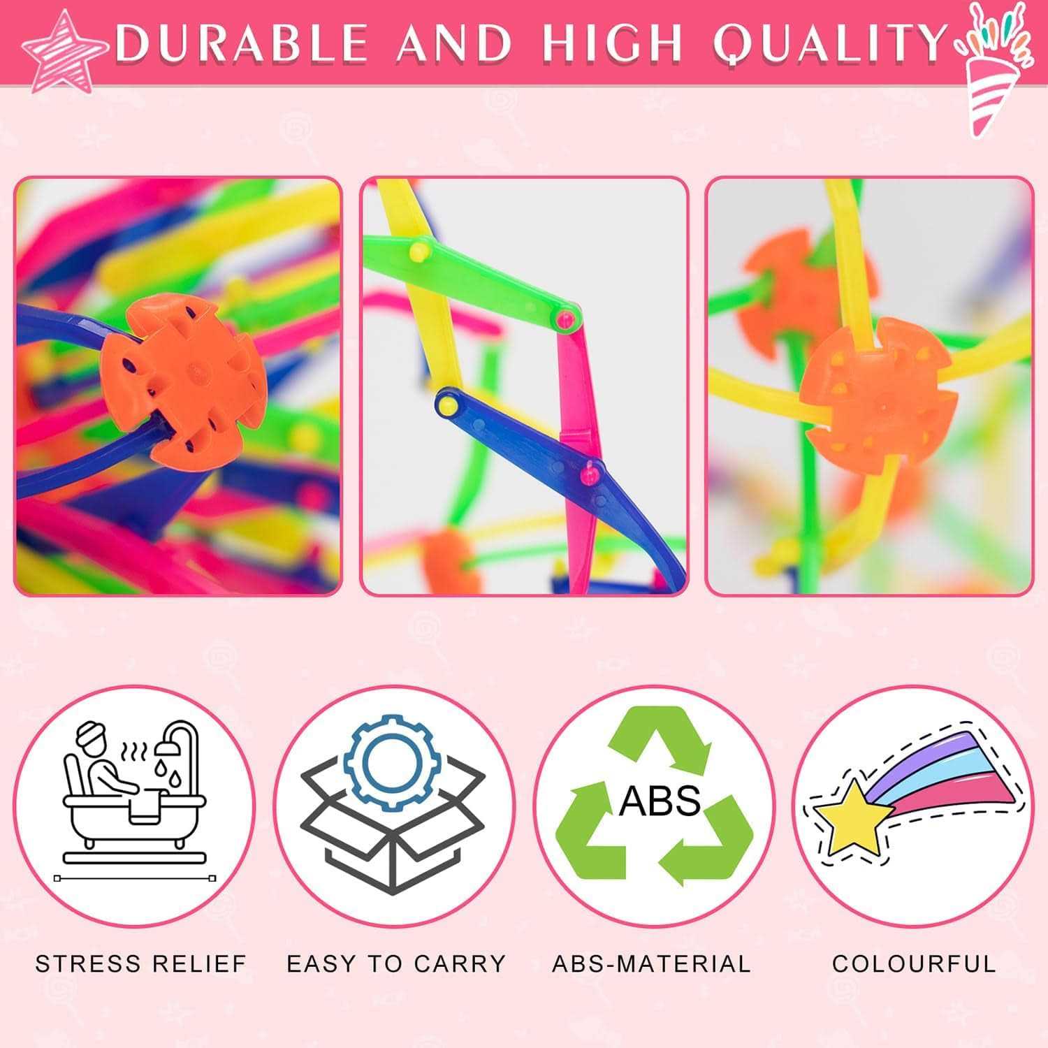 Kocasall Expanding Ball Sphere Anxiety Relief Ball for Kids & Adults Sensory Ball Expandable Breathing Magic Ball - Image 5