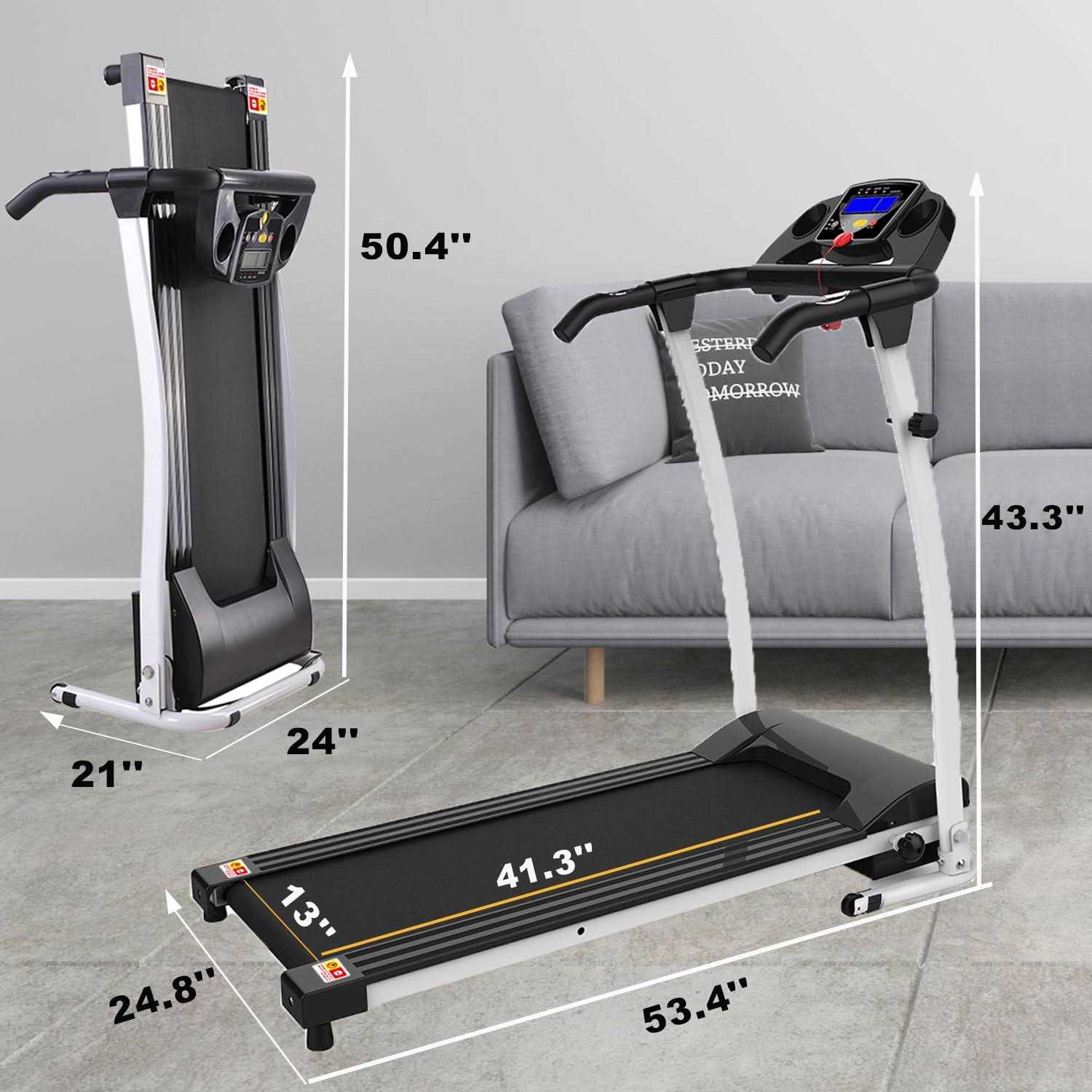 Fyc Foldable Treadmills for Home Electric Running Machine Treadmill for Home Gym Fitness Home - Image 3