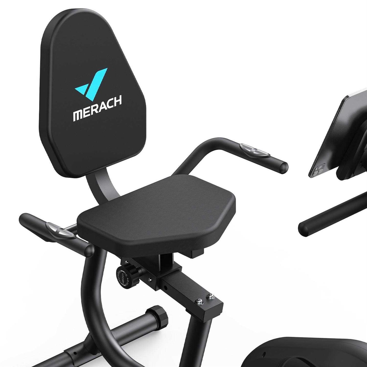 MERACH S08 Recumbent Exercise Bike Smart Bluetooth Low Impact Bike For Home - Image 5