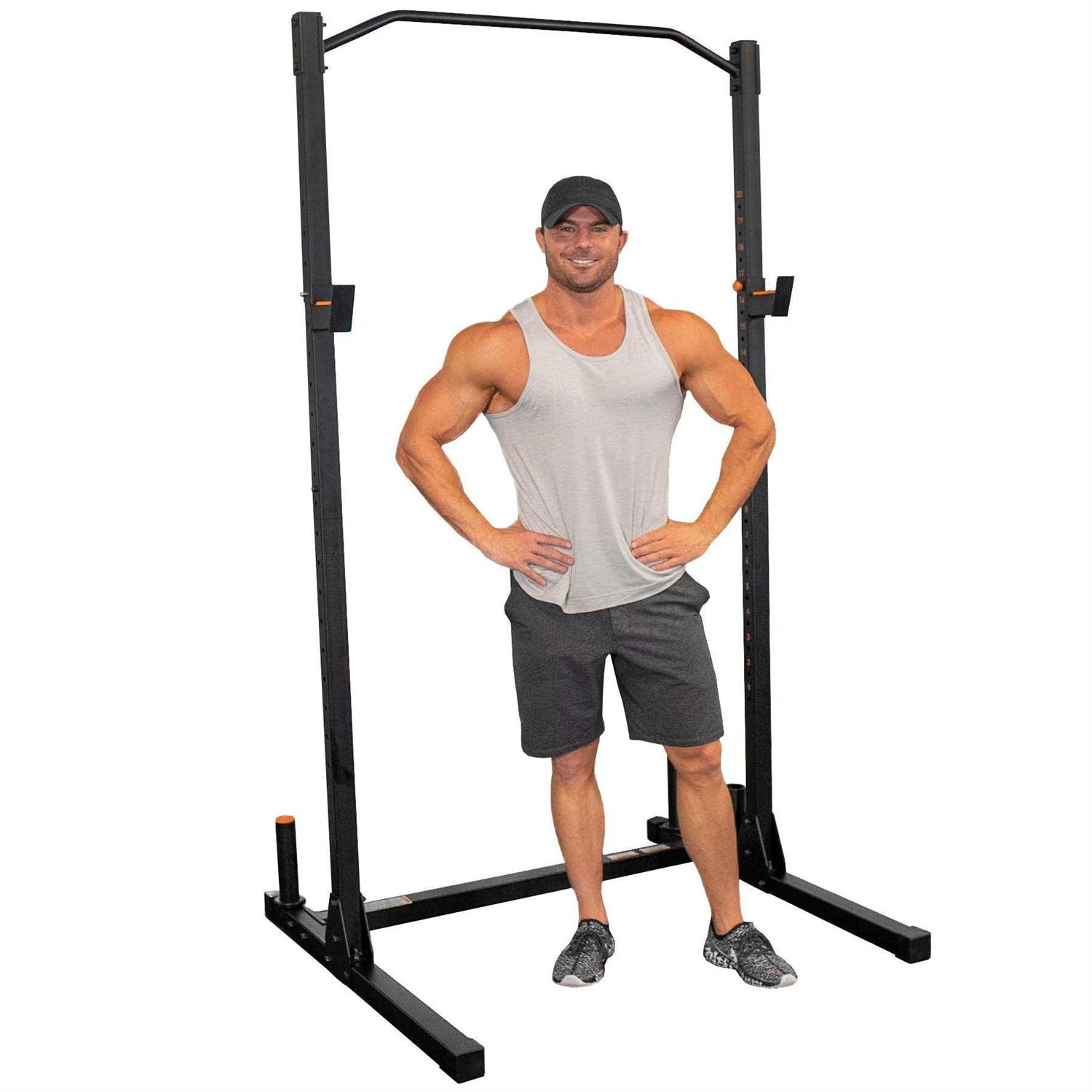 Grind Fitness Alpha1000 Squat Stand, Exercise Rack with Barbell Holder and Weight Storage Pegs - Image 5