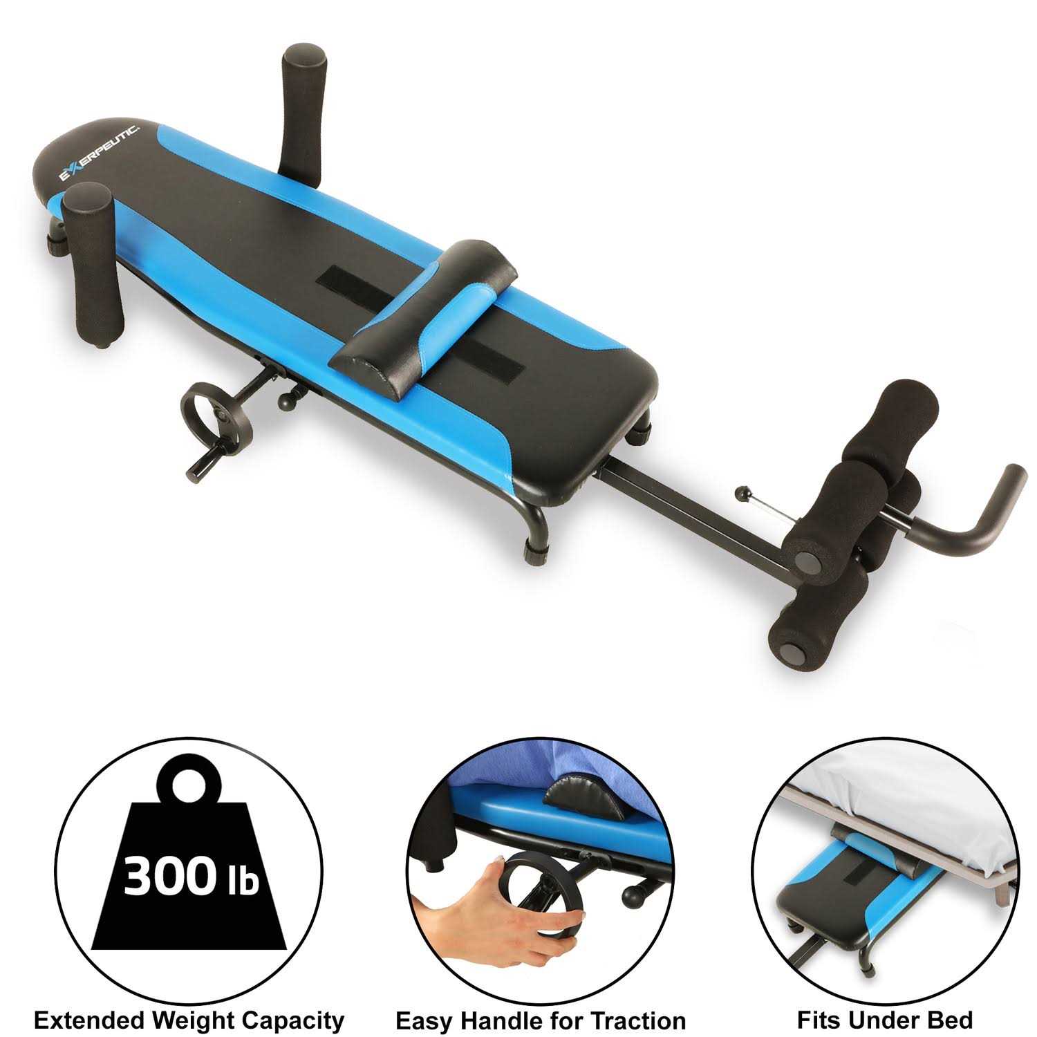 Exerpeutic 100 Back Stretch Traction Table Inversion Alternative with 300 Lbs. Weight Capacity - Image 3