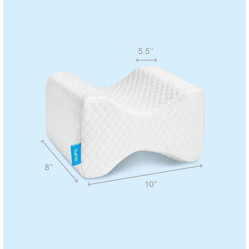 Luna Knee Pillow Orthopedic Pillow Memory Foam Pillows for Hip Pain & Lower Back Pain Relief - Image 4