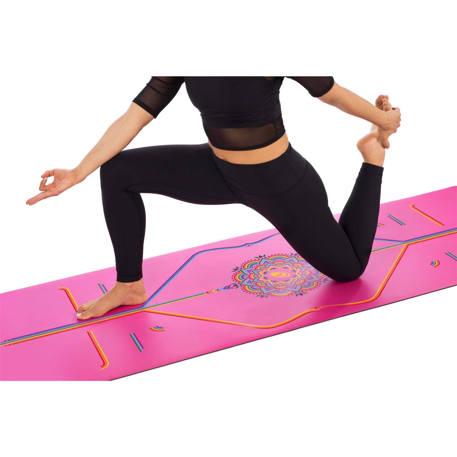 Liforme Printed Yoga Mat Collection Free Yoga Bag Patented Alignment System - Image 3