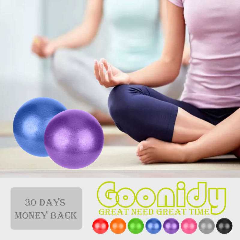 Goonidy Small Pilates Ball Therapy Ball Mini Workout Ball Core Ball 9 Inch Small Exercise Ball - Image 4
