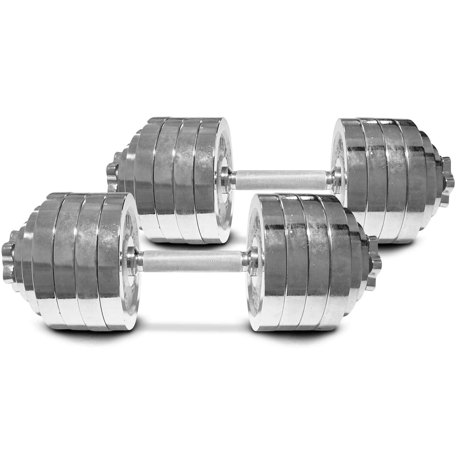 Titan Fitness Set Adjustable Chrome Dumbbells - Image 3