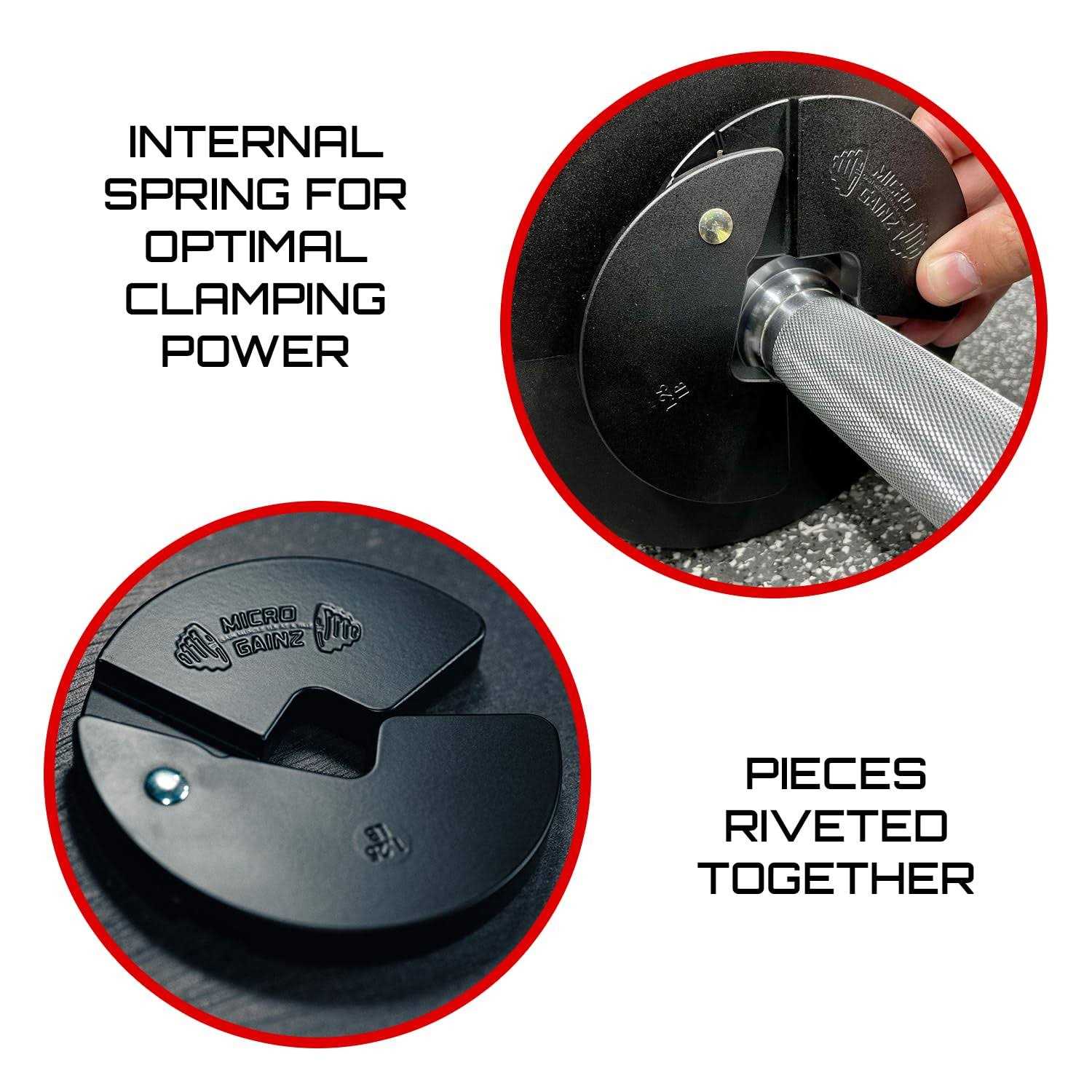 Micro Gainz NEW 125Lb Dumbbell Fractional Weight Plates 4 Piece - Image 5