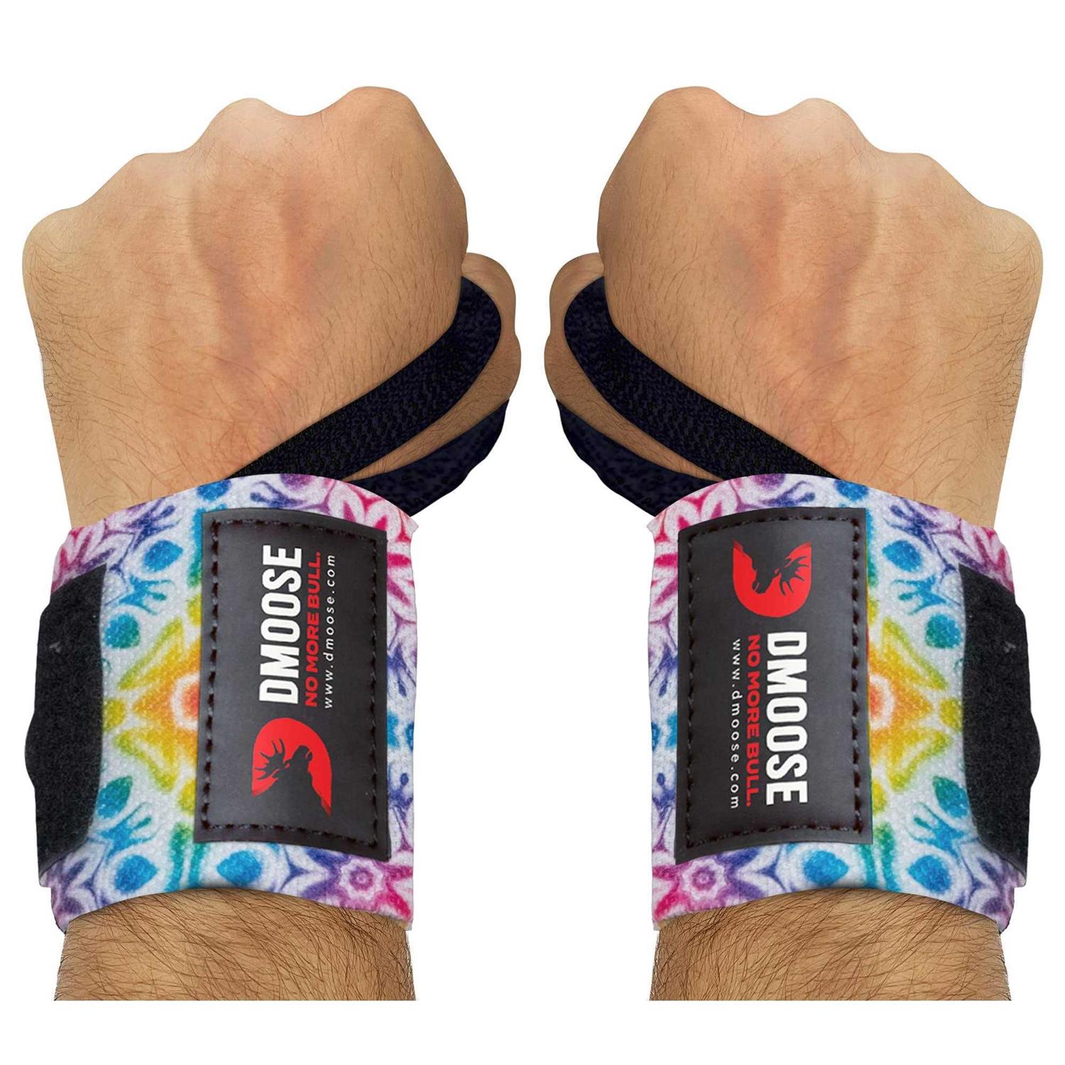 DMoose Fitness Wrist Wraps for Weightlifting Thumb Loops with Wrist Support - Image 3