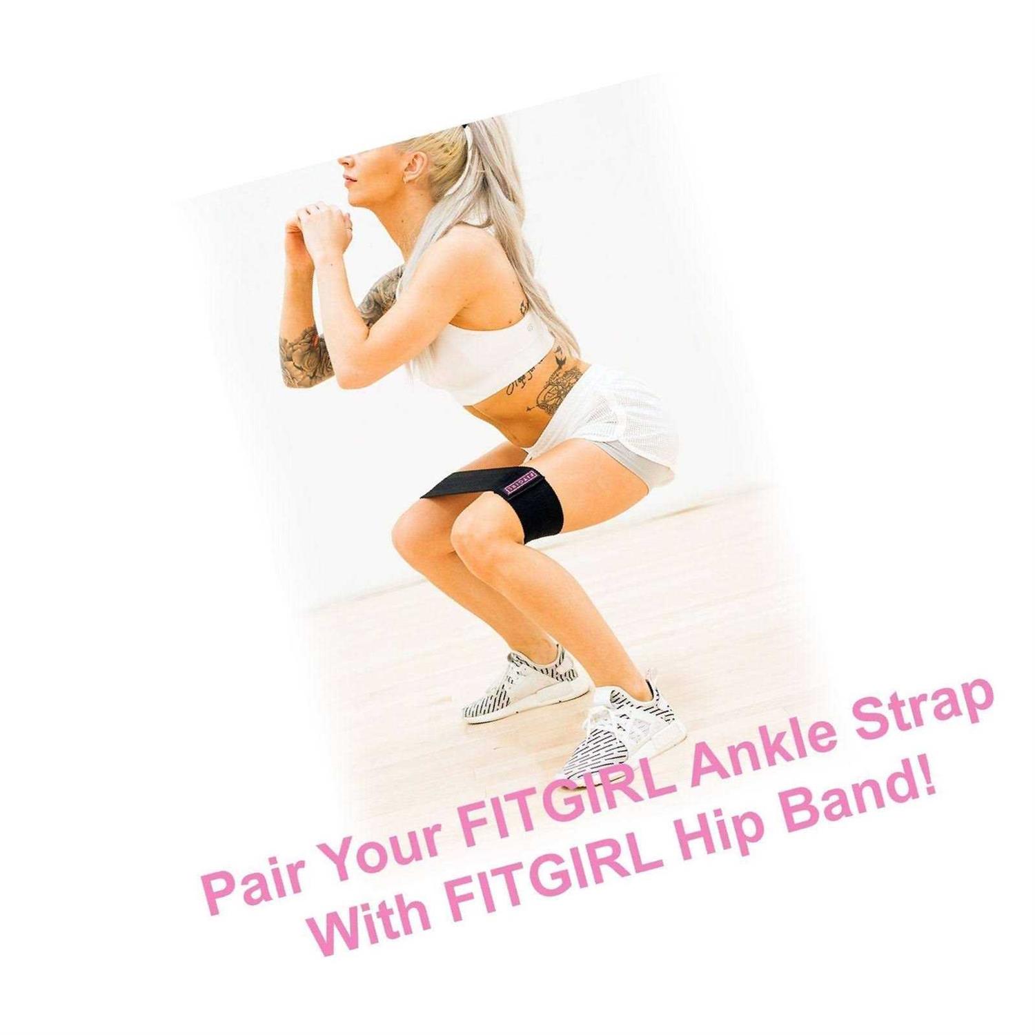 FITGIRL Ankle Strap for Cable Machines and Resistance Bands Work Out Cuff Attachment for Home Gym - Image 4