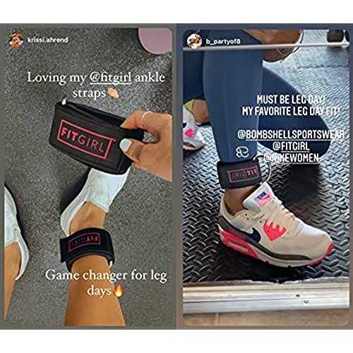 FITGIRL Ankle Strap for Cable Machines and Resistance Bands Work Out Cuff Attachment for Home Gym - Image 3