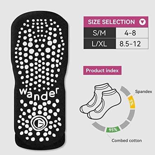 Wander G Yoga Socks Non Slip Skid Socks with Grips Pilates Ballet Barre Socks for Women - Image 5