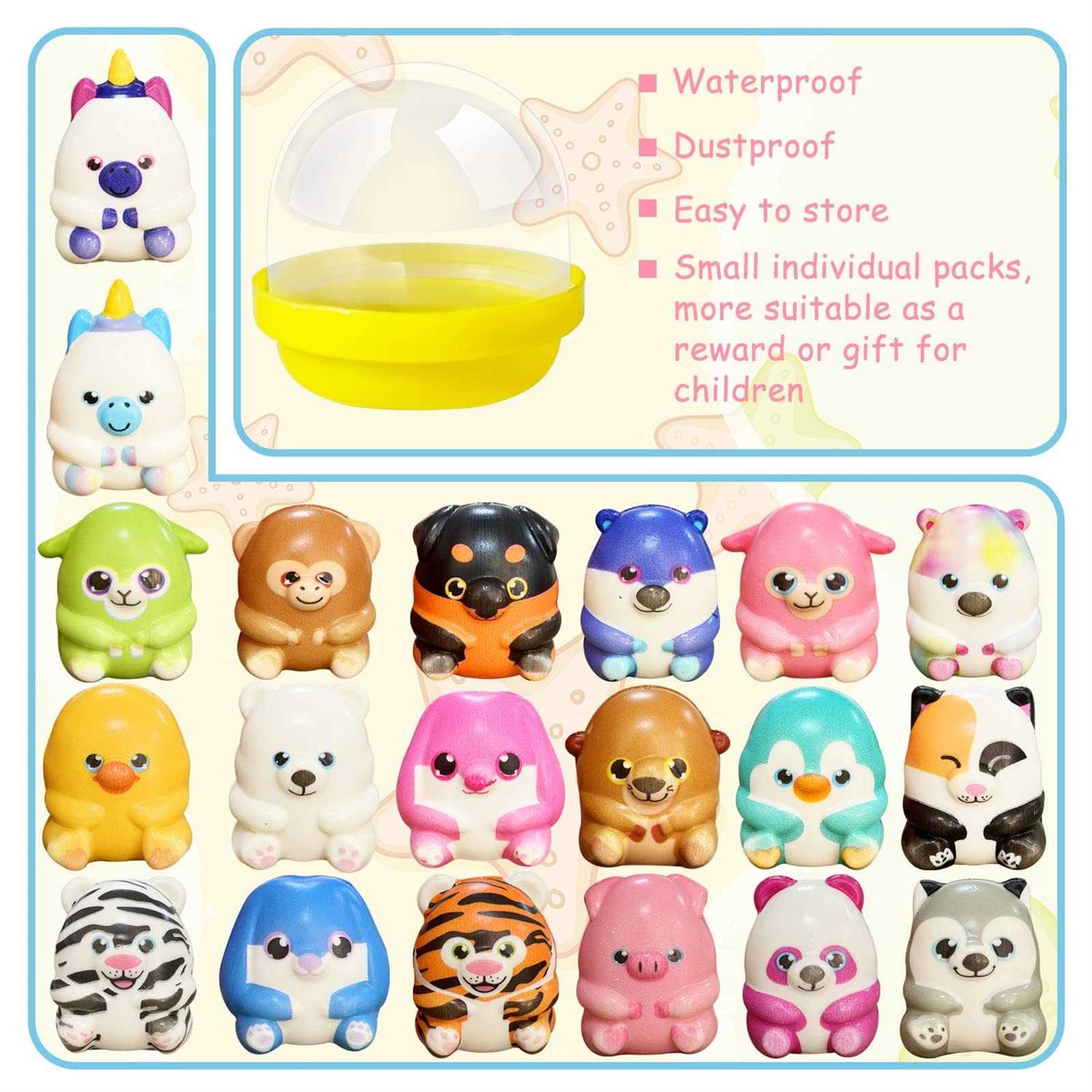 KissFree 20 Pack Party Favors for Kids Filled with Squishy Toys,Birthday Goodie Bag Stuffers,Kids Classroom Prizes - Image 3