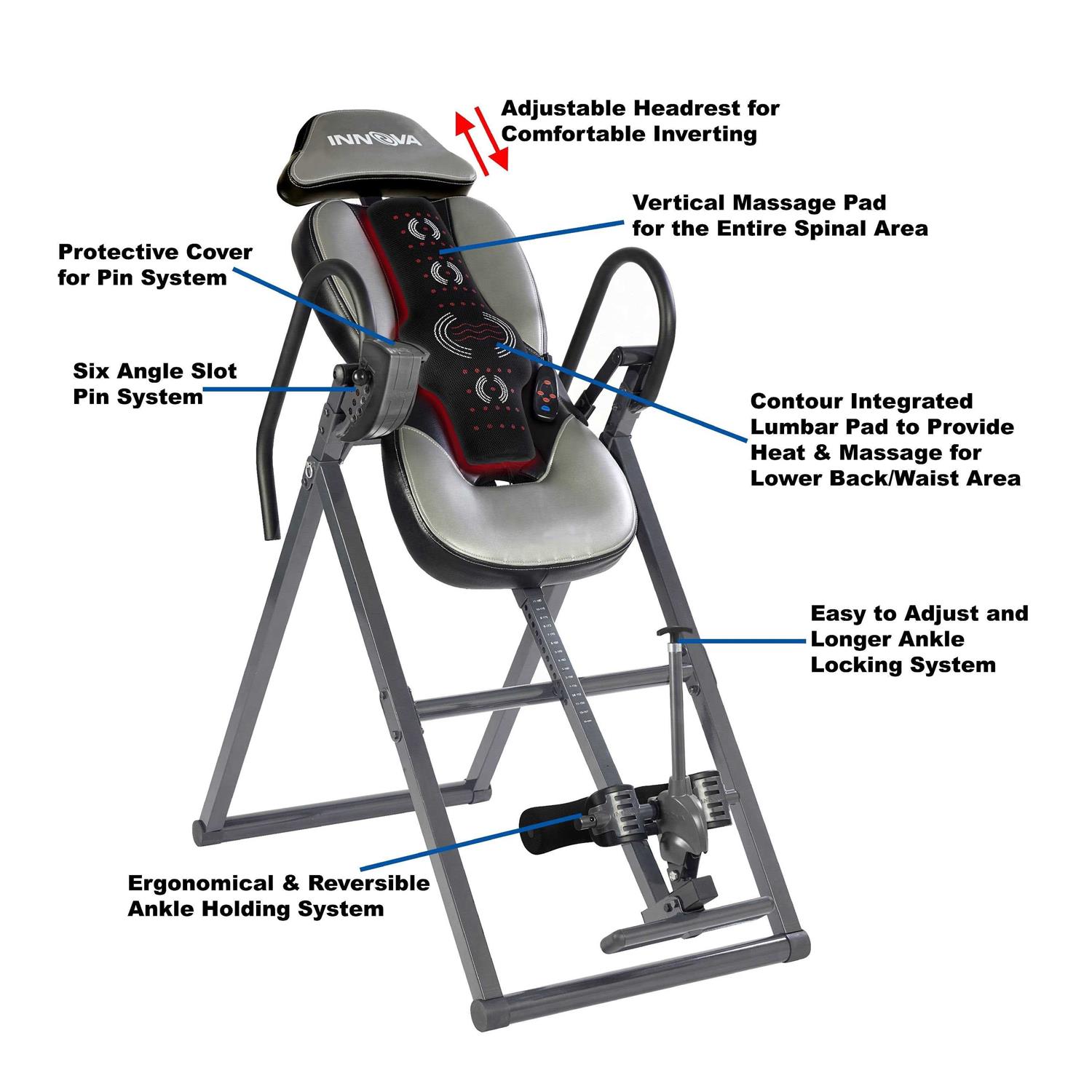Innova ITM5950 Advanced Heat and Massage Therapeutic Inversion Table - Image 4