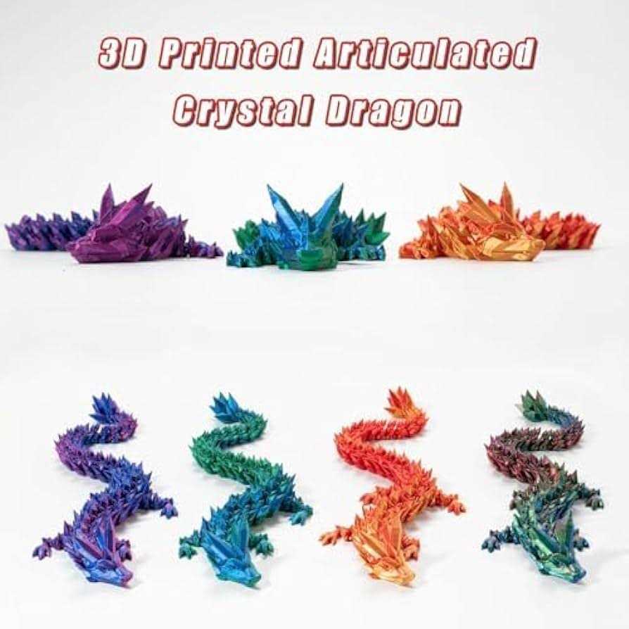 Cessfle 3D Printed Dragon in Egg Fly Dragon Egggs with Dragon Inside Full Articulated Dragon Egggs for House of Dragon Crystal Fidget - Image 3