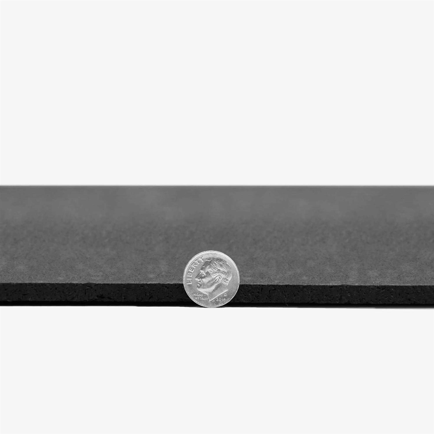 IncStores 1/4' Thick Tough Rubber Flooring Roll Flexible Recycled Rubber - Image 5