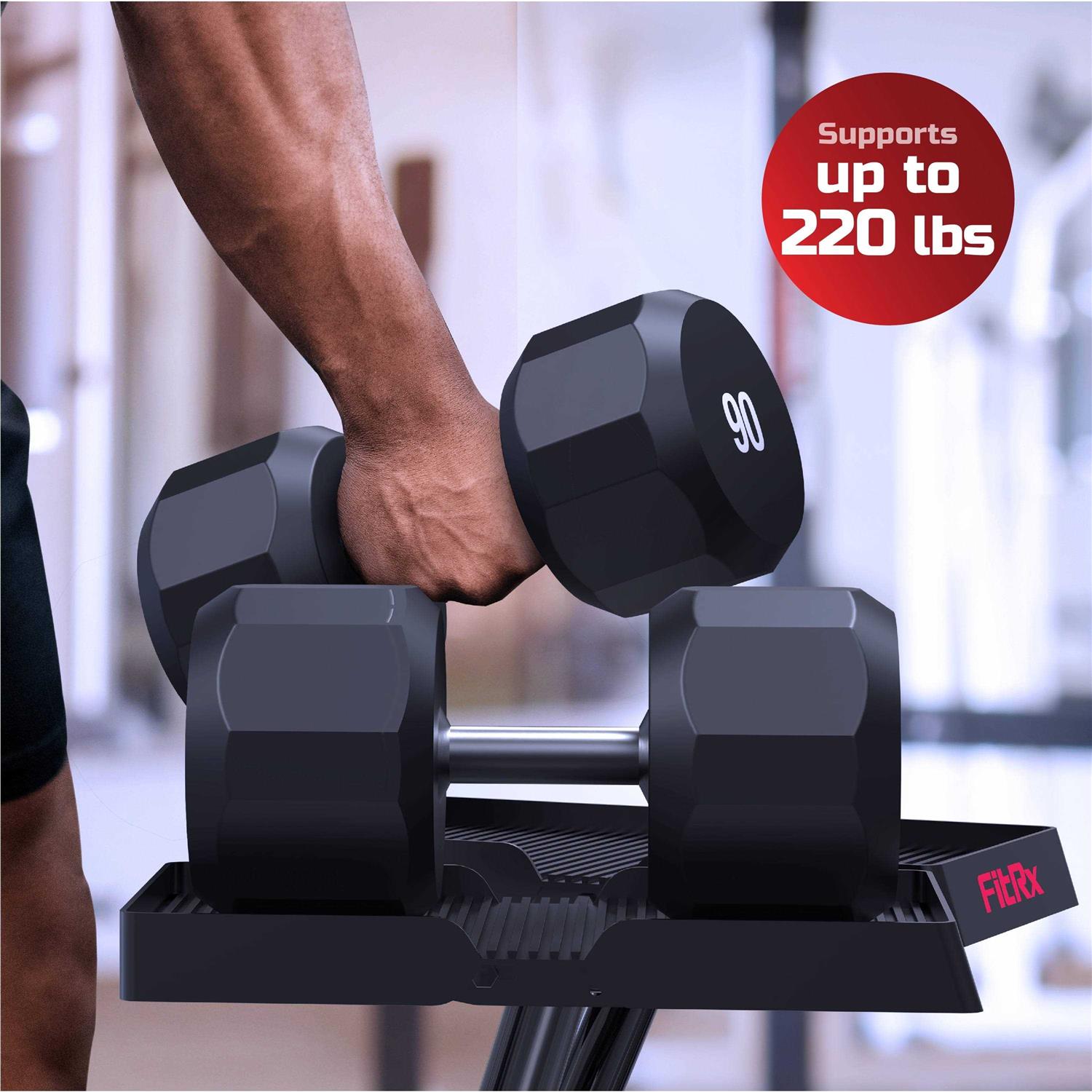 Fitrx SmartRack Dumbbell Stand, Dumbbell and Kettlebell Weight Rack Stand for Home Gym - Image 5