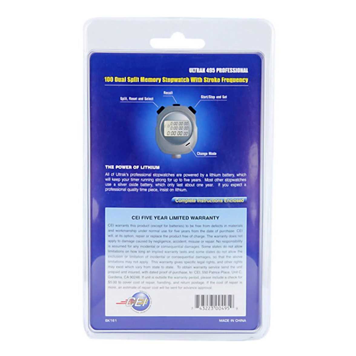 Ultrak 100 Lap Memory Stopwatch - Image 4