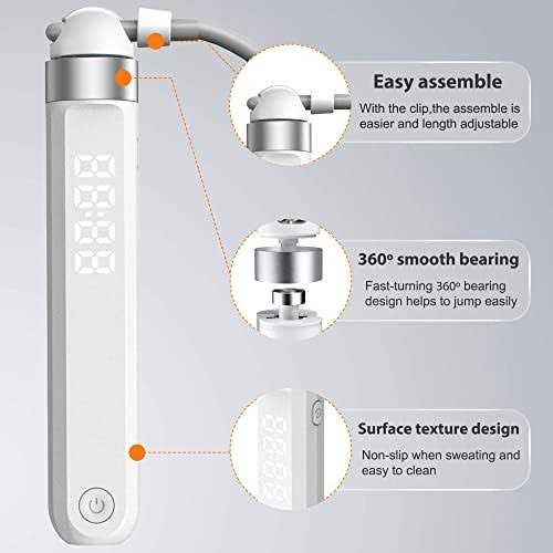 jump rope Tangle free rapid speed jump ropes with counter for fitness for women,Skipping rope with app for fitness men - Image 3