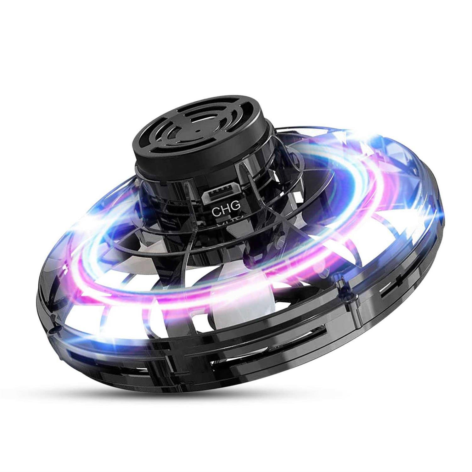 Flying Spinner Flying Fidget Spinner with LED Lights Kids Drone Flying Spinner,Mini Drone with USB Rechargeable for Fun Indoor Outdoor - Image 3