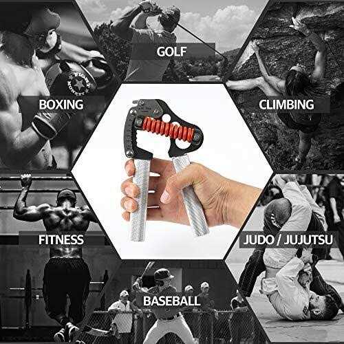 GD Hand Grip Strengthener Iron Grip Light. 80 Adjustable Hand Gripper Hand Grips for Strength - Image 4
