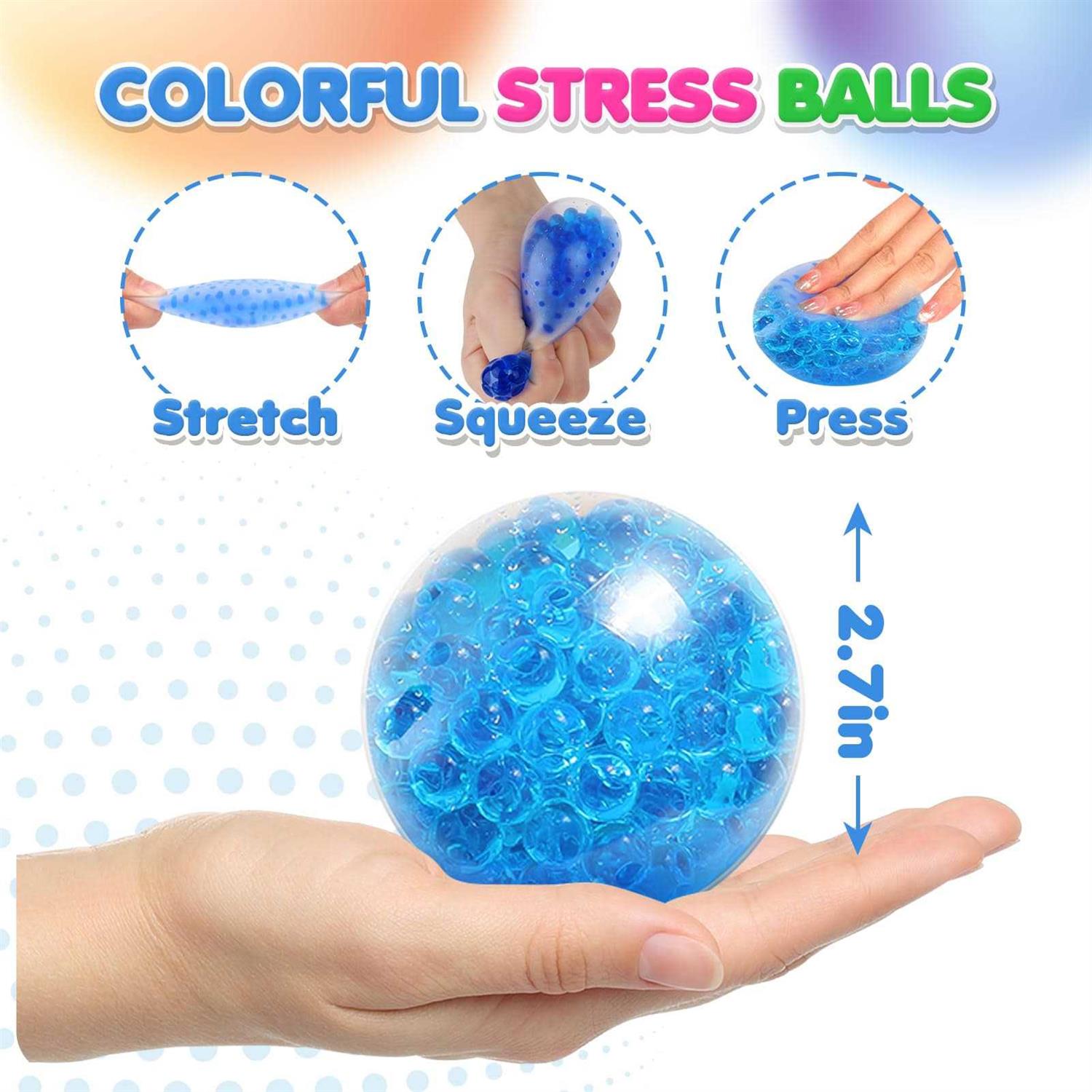 Lemostaar 3 Set Water Beads Stress Relief Squeezing Balls for Kids and Adults - Image 5