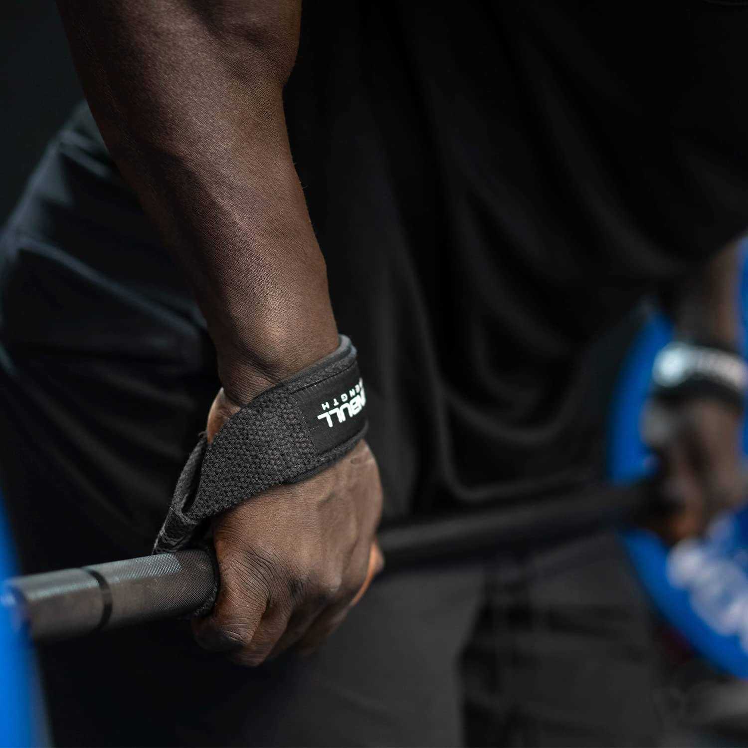 Iron Bull Strength Lifting Straps Padded Wrist Support Wraps for Powerlifting - Image 3