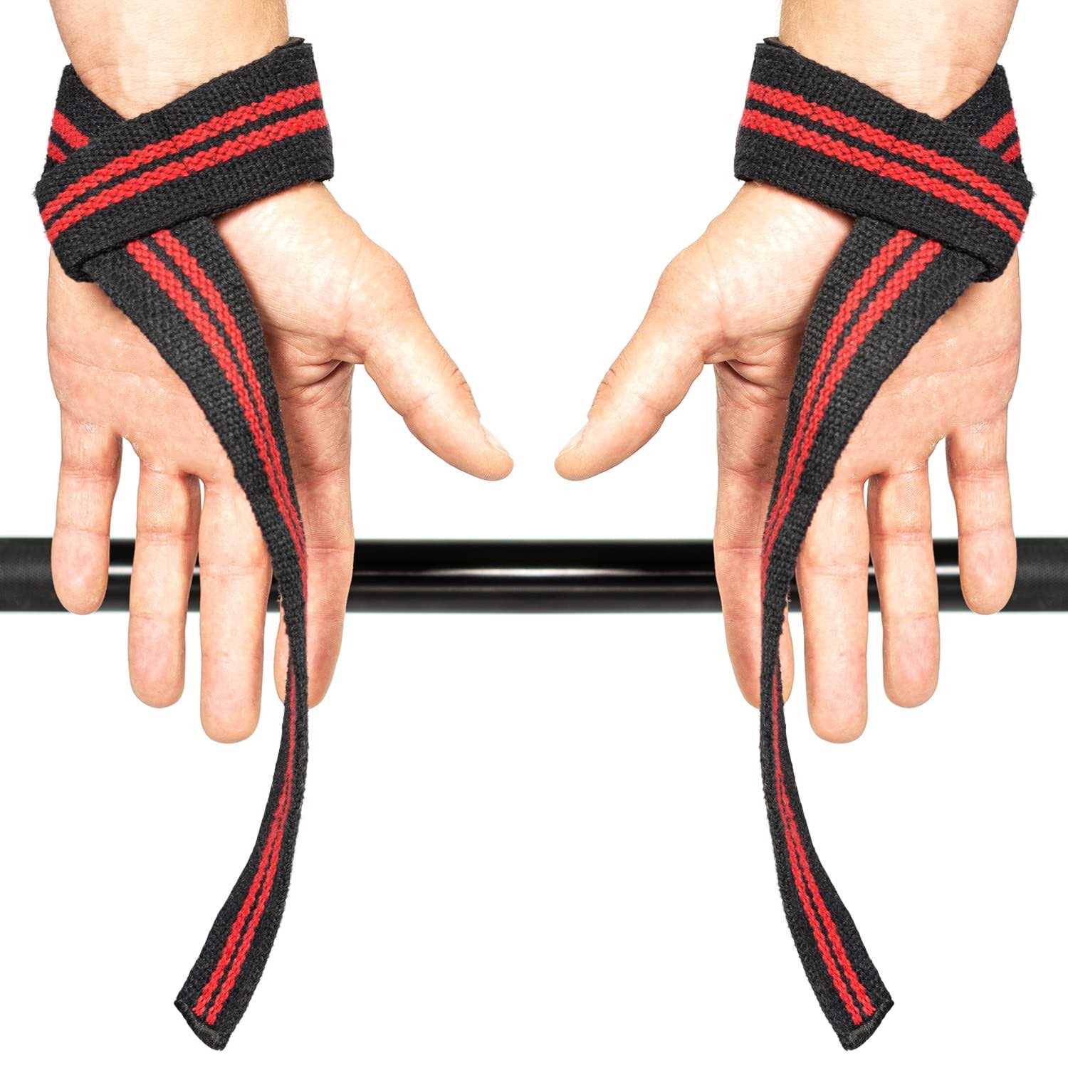 Iron Bull Strength Lifting Straps Padded Wrist Support Wraps for Powerlifting - Image 3