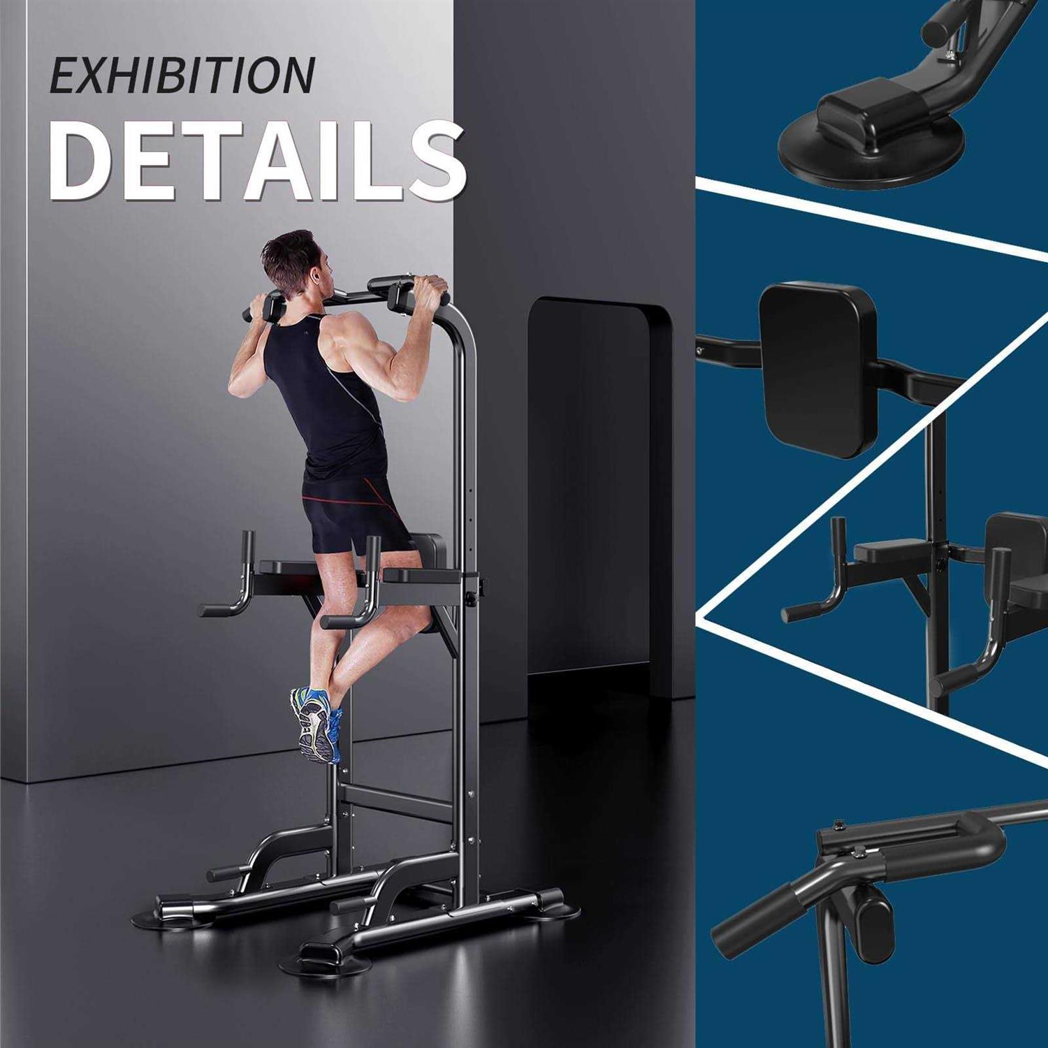 K KiNGKANG Power Tower Adjustable Height Pull Up Dip Station Multi-Function Home Strength Training Fitness Workout Station for Home Gym - Image 3