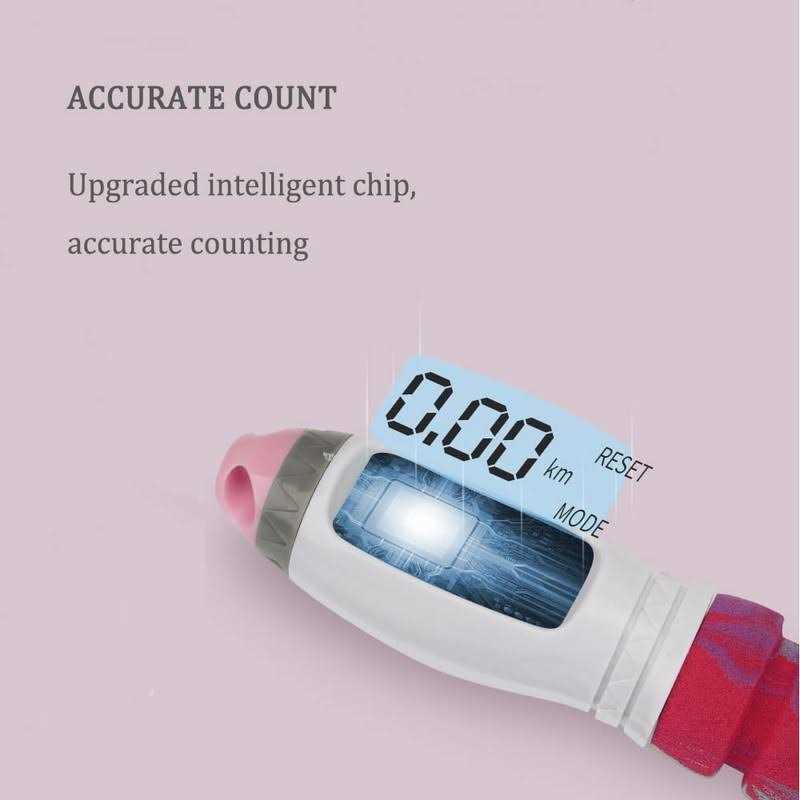 Workout Jump Rope with Counting ,9.85ft Adjustable Skipping Rope with Calorie Counter,Tangle-Free Rapid Speed Exercise Jumping Rope for Women - Image 4