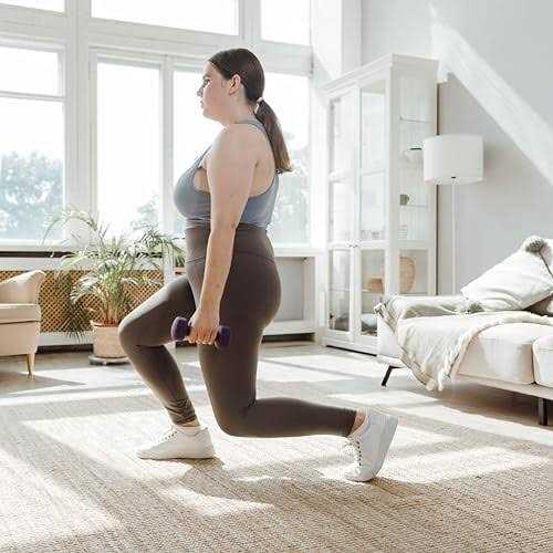 Living.Fit Neoprene Dumbbell Pairs, Neoprene Covered Hand Weights, Dumbbell Pairs. 1 LB to 8 LB Dumbbell Sets for Strength, Toning or Cardio - Image 3