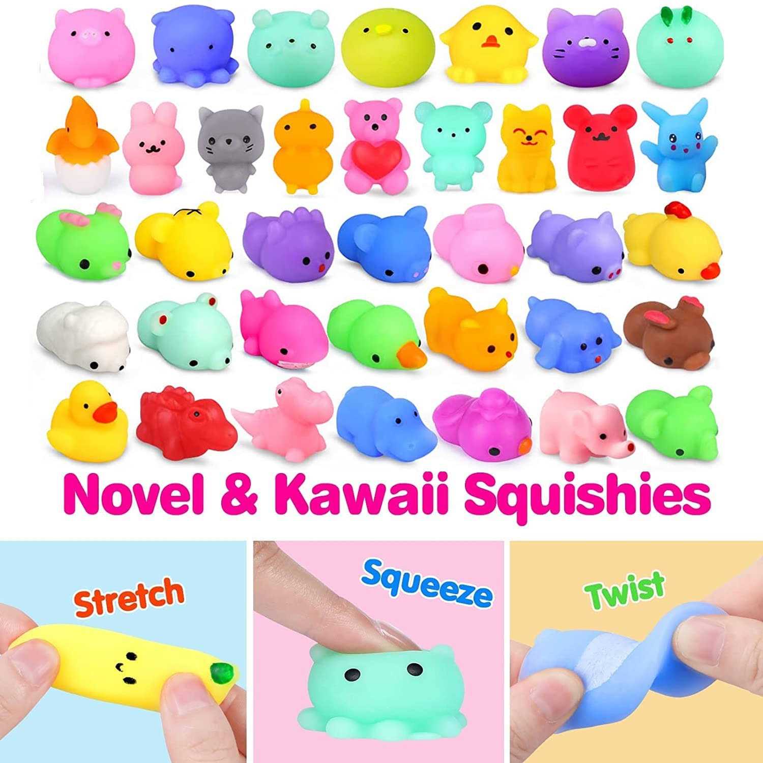 Sibucor 56 Pcs Pop Party Favors for Kids Fidget Treasure Box Toys - Image 3