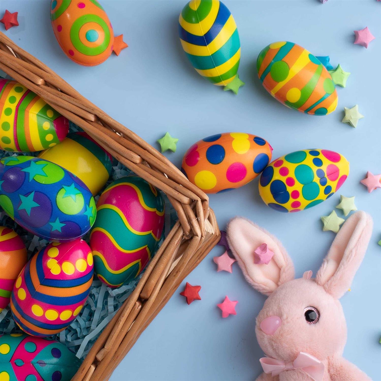 Joyin 24 PCS Colorful and Squishy Eggs for Easter Eggs Hunt - Image 4