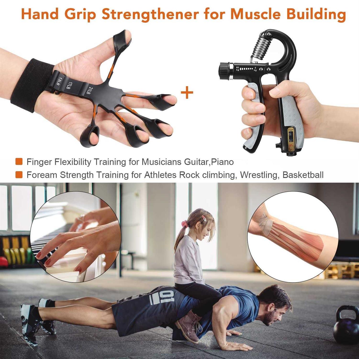 Hand Grip Strengthener Adjustable Finger Exerciser and Finger Stretcher Grip Strength Trainer for Hand Therapy - Image 5