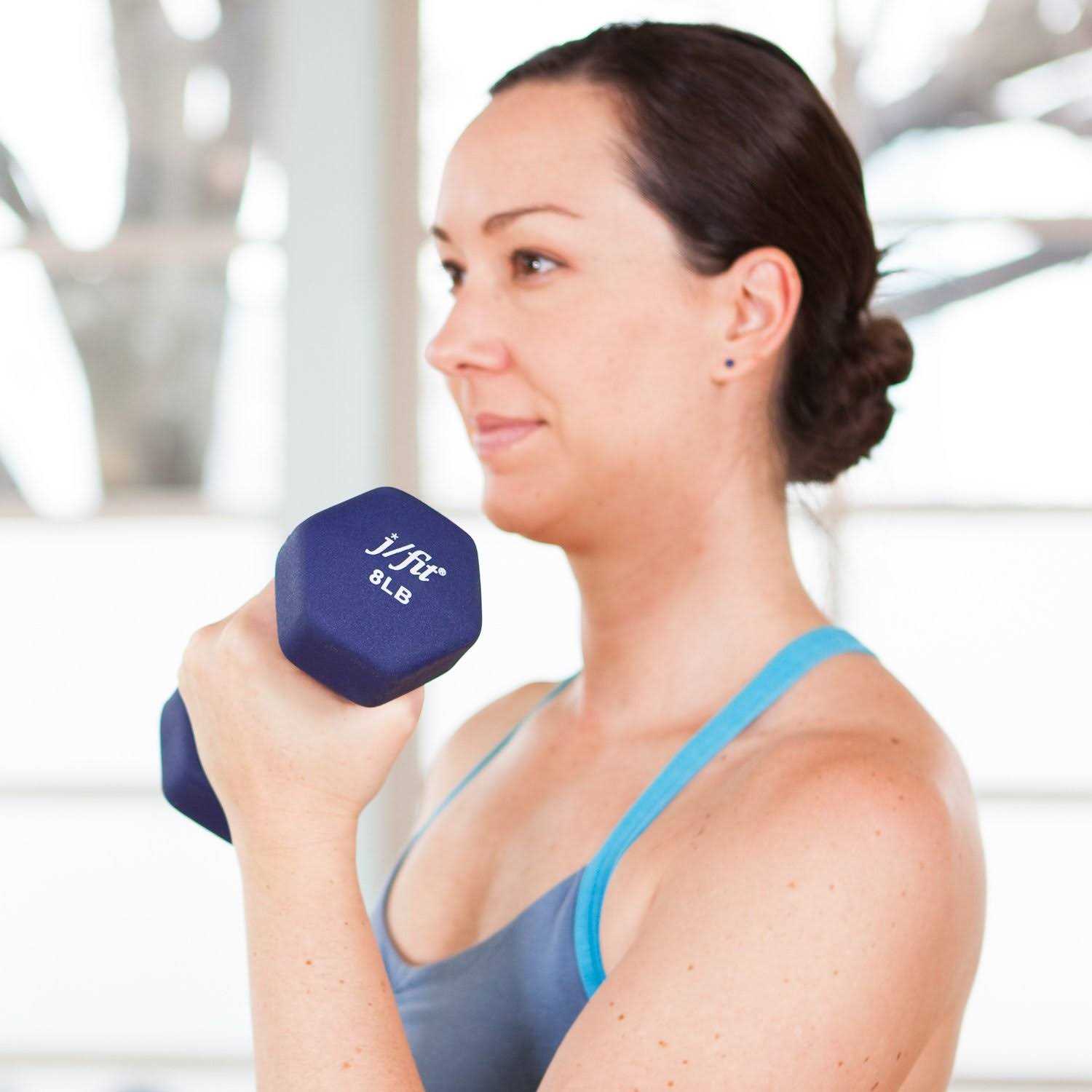 Jfit Dumbbell Set w/ Rack - Image 5