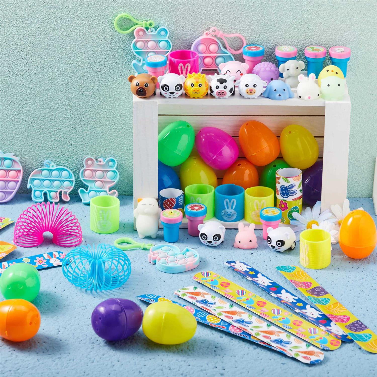 JOYIN 48Pcs Assorted Toys Prefilled Easter Eggs 2.4in - Image 4