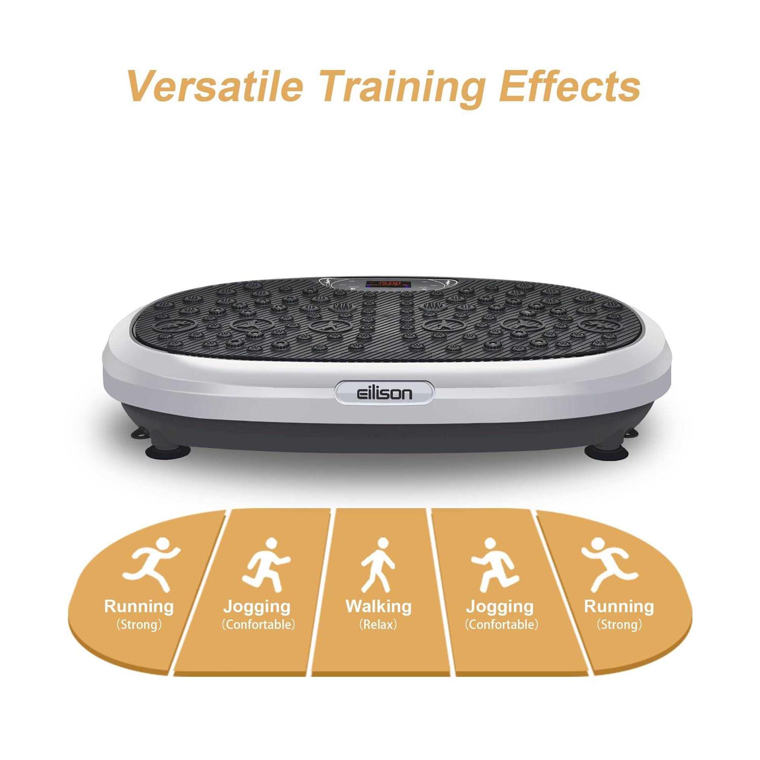 Eilison Fitmax 3D Xl Vibration Plate Exercise Machine Whole Body Workout Vibration Platform w/Loop Bands - Image 4