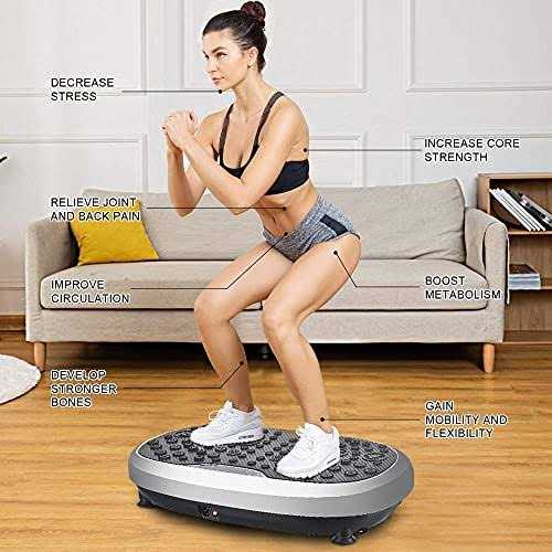 Eilison Fitmax 3D Xl Vibration Plate Exercise Machine Whole Body Workout Vibration Platform w/Loop Bands - Image 5