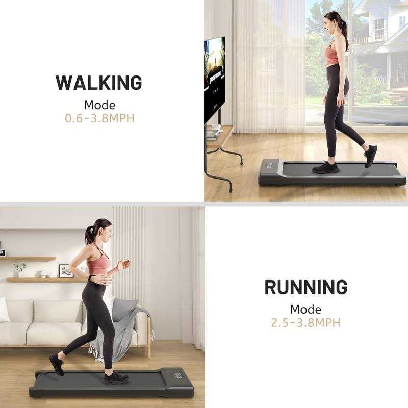 MJWW Walking Pad Under Desk Treadmill with 2.5HP Motor Walking Treadmill for Home Office Under Desk - Image 4