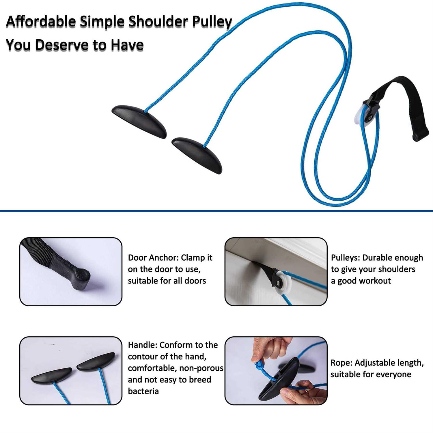 Hshbxd Shoulder Pulley Over The Door Physical Therapy System, Exercise Pulley, Alleviate Shoulder Pain And Facilitate Recovery From Surgery - Image 5