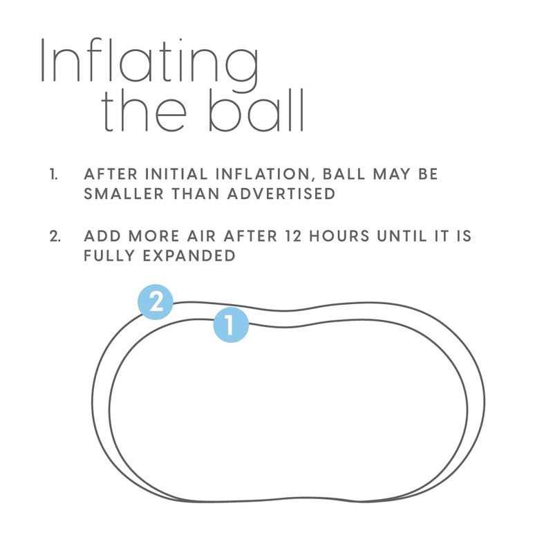 Milliard Peanut Ball Physio Roll for Exercise, Therapy, Labor, Birthing and Dog Training - Image 3