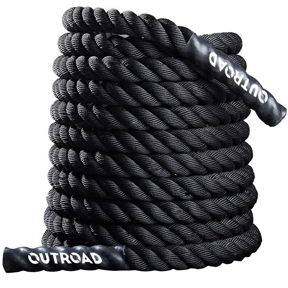 Max4out Battle Ropes 1.5 inch 30 ft Polyester Workout Rope Heavy for Home Body Workouts Building Muscle - Image 3
