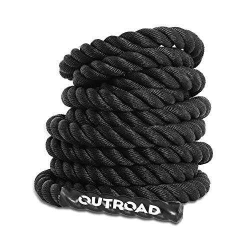 Max4out Battle Ropes 1.5 inch 30 ft Polyester Workout Rope Heavy for Home Body Workouts Building Muscle - Image 4