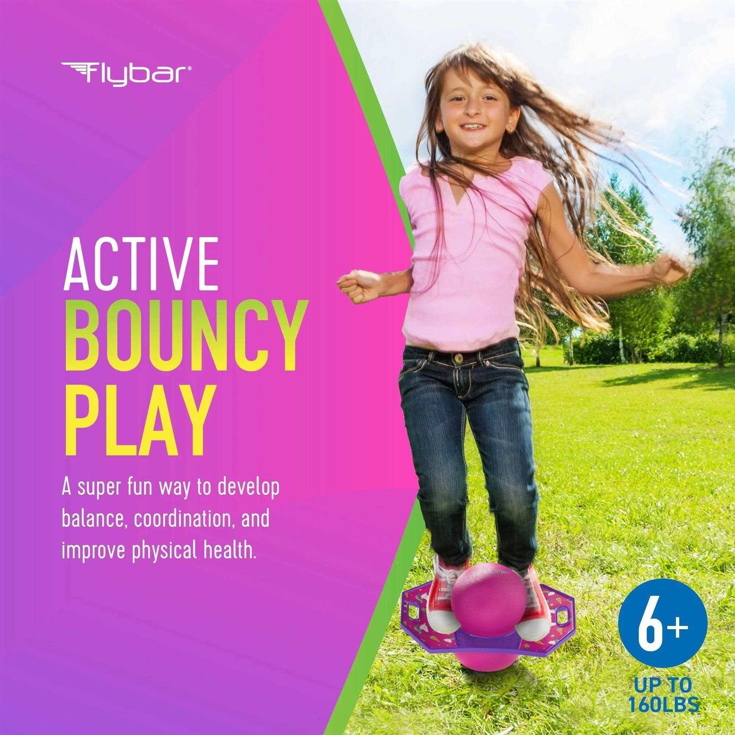 Flybar Pogo Ball for Kids Jump Trick Bounce Board - Image 5
