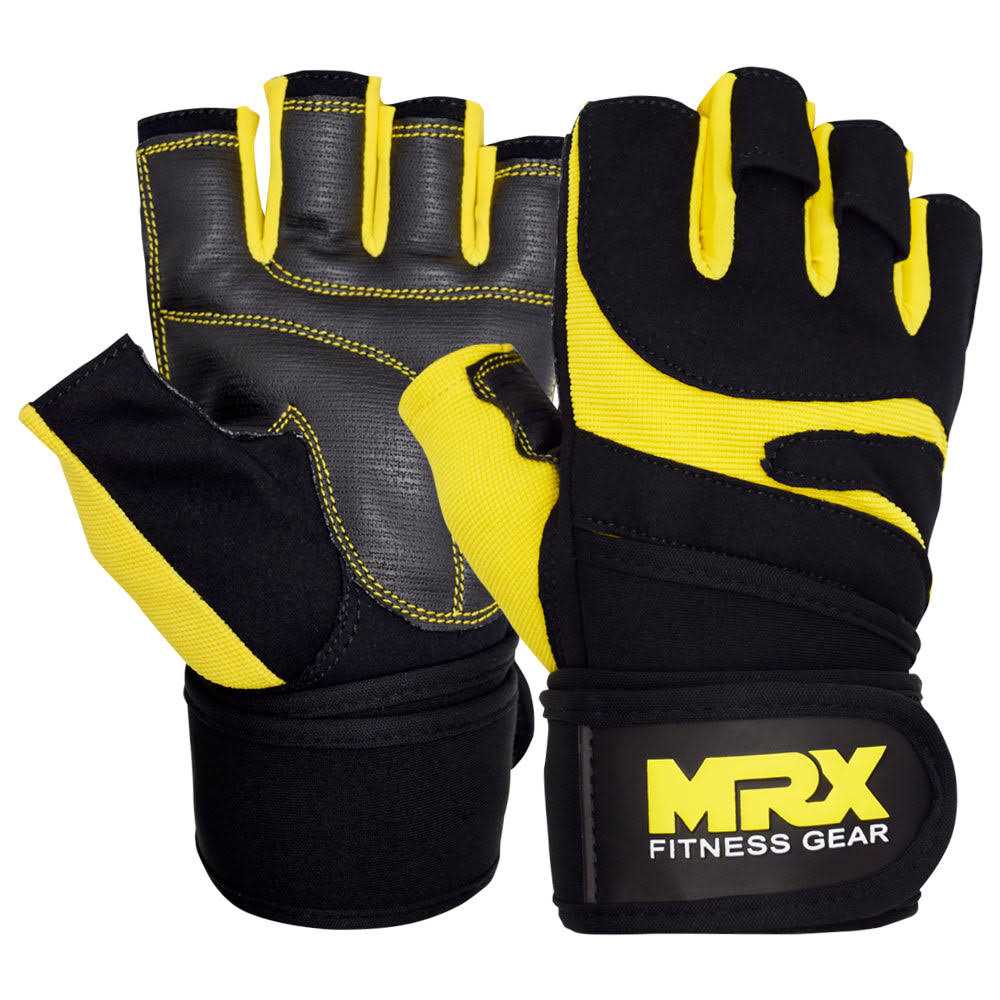 MRX Weightlifting Gloves for Men Workout Gloves Mens Wrist Support Lifting Gloves Male Gym Gloves - Image 4