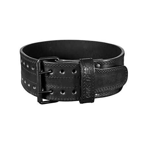 Gymreapers Weightlifting Belt 6mm Genuine Leather Double Prong Power Belt Heavy Duty 4-Inch Wide - Image 4